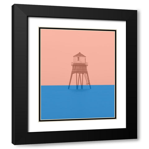 Strange Tide Black Modern Wood Framed Art Print with Double Matting by Phillip, Jamie