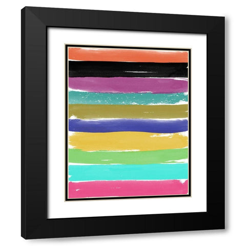 Abstract Wall Black Modern Wood Framed Art Print with Double Matting by Phillip, Jamie