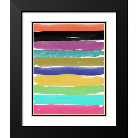 Abstract Wall Black Modern Wood Framed Art Print with Double Matting by Phillip, Jamie