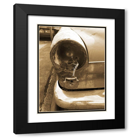 Vintage Benz Car 1 Black Modern Wood Framed Art Print with Double Matting by Phillip, Jamie