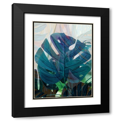 Succulent Tropics Black Modern Wood Framed Art Print with Double Matting by Phillip, Jamie