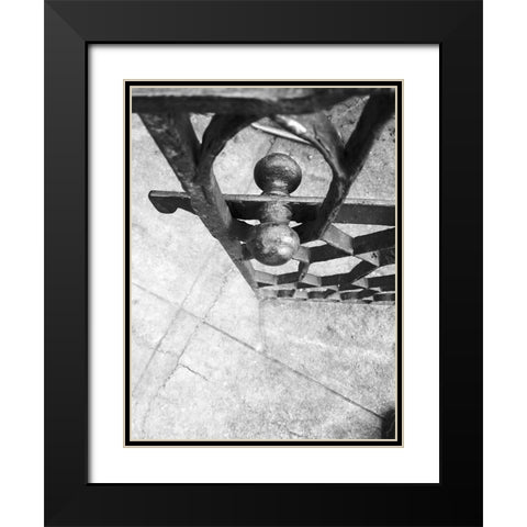 Gate Black Modern Wood Framed Art Print with Double Matting by Phillip, Jamie