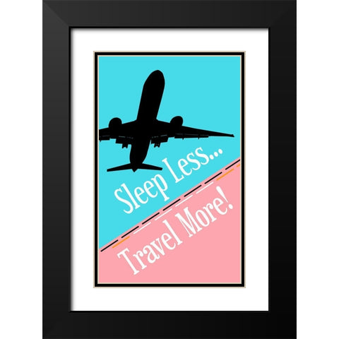 Adventure Black Modern Wood Framed Art Print with Double Matting by Phillip, Jamie