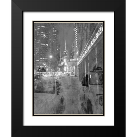 New York Moment Black Modern Wood Framed Art Print with Double Matting by Phillip, Jamie