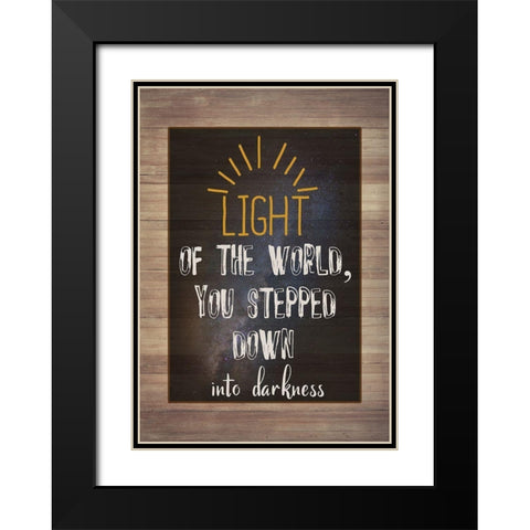 Light Of The World Black Modern Wood Framed Art Print with Double Matting by Phillip, Jamie