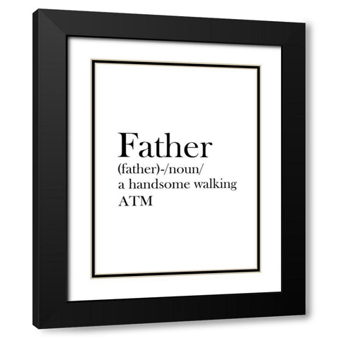 Father  Black Modern Wood Framed Art Print with Double Matting by Phillip, Jamie