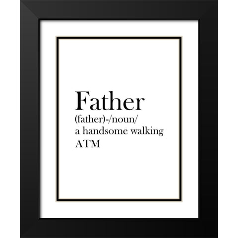 Father  Black Modern Wood Framed Art Print with Double Matting by Phillip, Jamie