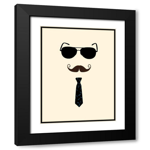Father 2 Black Modern Wood Framed Art Print with Double Matting by Phillip, Jamie