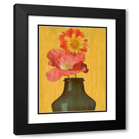 Spring Vase Black Modern Wood Framed Art Print with Double Matting by Phillip, Jamie