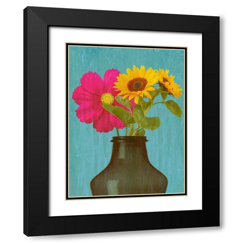 Spring Vase 2 Black Modern Wood Framed Art Print with Double Matting by Phillip, Jamie