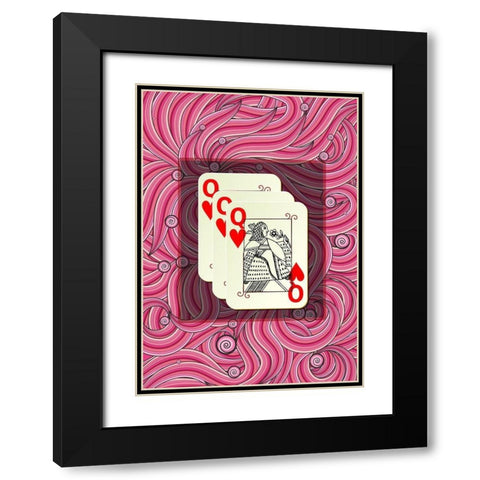 Queen Mom Black Modern Wood Framed Art Print with Double Matting by Phillip, Jamie