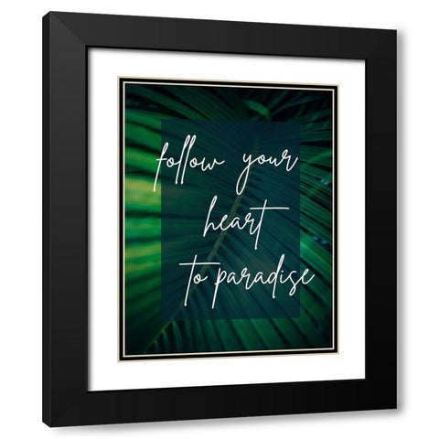 Paradise Black Modern Wood Framed Art Print with Double Matting by Phillip, Jamie