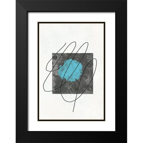 Lined Abstract 2 Black Modern Wood Framed Art Print with Double Matting by Phillip, Jamie