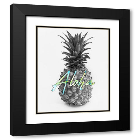 Aloha 2 Black Modern Wood Framed Art Print with Double Matting by Phillip, Jamie