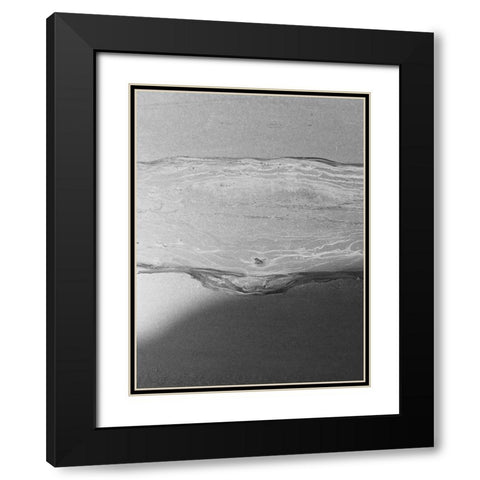 Black Space Line 2 Black Modern Wood Framed Art Print with Double Matting by Phillip, Jamie