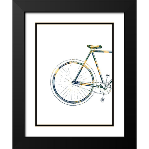Bicycle Travel 3 Black Modern Wood Framed Art Print with Double Matting by Phillip, Jamie