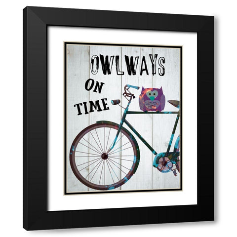 Bicycle Travel 7 Black Modern Wood Framed Art Print with Double Matting by Phillip, Jamie
