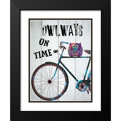 Bicycle Travel 7 Black Modern Wood Framed Art Print with Double Matting by Phillip, Jamie