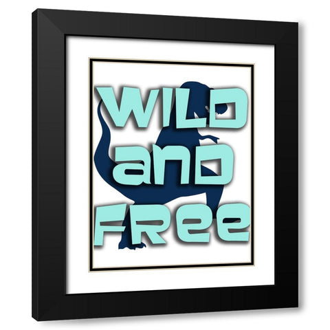 Wild And Free Black Modern Wood Framed Art Print with Double Matting by Phillip, Jamie