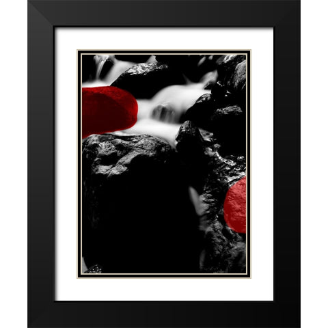 Red Rocks River 2 Black Modern Wood Framed Art Print with Double Matting by Phillip, Jamie