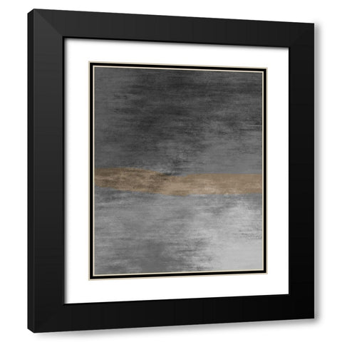 Night And Gold Black Modern Wood Framed Art Print with Double Matting by Phillip, Jamie