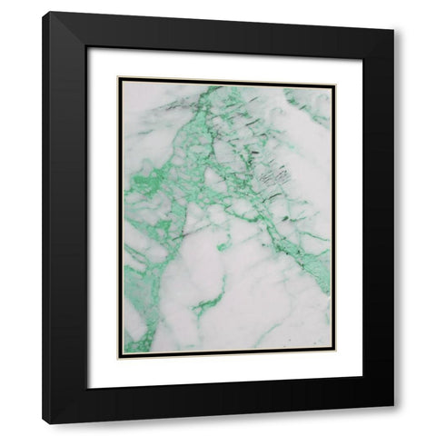 Tribe Aqua Black Modern Wood Framed Art Print with Double Matting by Phillip, Jamie