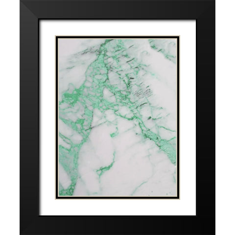 Tribe Aqua Black Modern Wood Framed Art Print with Double Matting by Phillip, Jamie