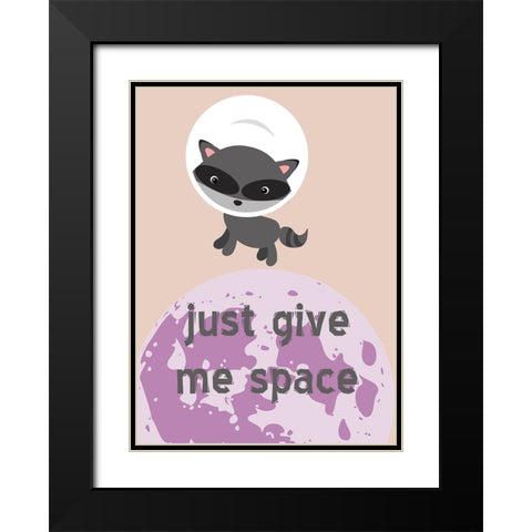 Moon Child 2 Black Modern Wood Framed Art Print with Double Matting by Phillip, Jamie