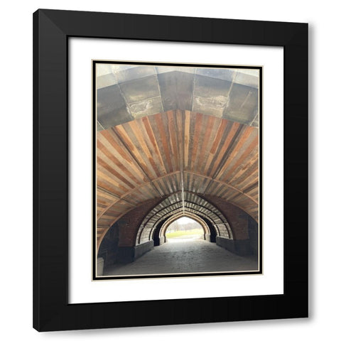 Tunnel Black Modern Wood Framed Art Print with Double Matting by Phillip, Jamie