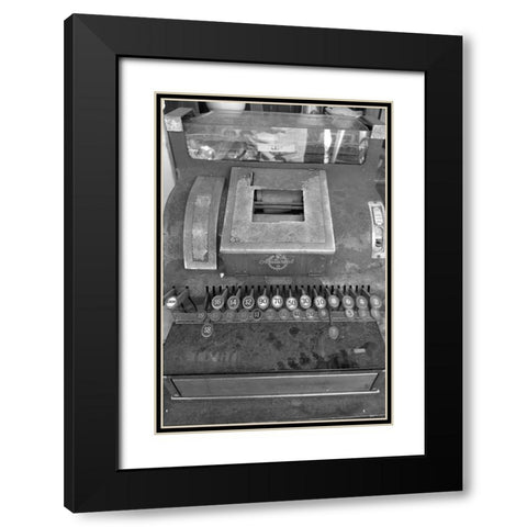 Cash Register Black Modern Wood Framed Art Print with Double Matting by Phillip, Jamie