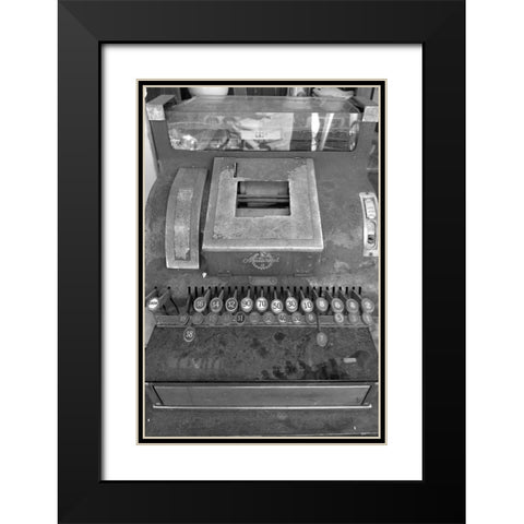 Cash Register Black Modern Wood Framed Art Print with Double Matting by Phillip, Jamie