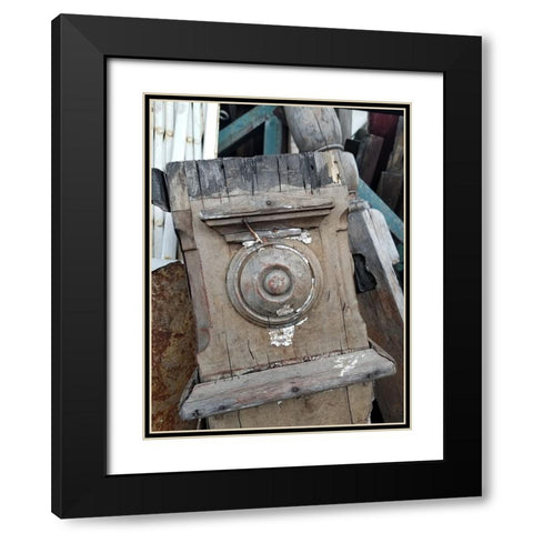 Vintage Wood Black Modern Wood Framed Art Print with Double Matting by Phillip, Jamie