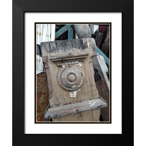 Vintage Wood Black Modern Wood Framed Art Print with Double Matting by Phillip, Jamie