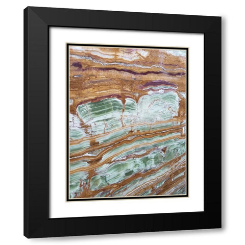 Marble Glaze Black Modern Wood Framed Art Print with Double Matting by Phillip, Jamie