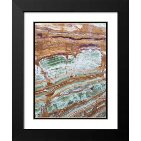 Marble Glaze Black Modern Wood Framed Art Print with Double Matting by Phillip, Jamie