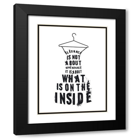Elegance Black Modern Wood Framed Art Print with Double Matting by Phillip, Jamie
