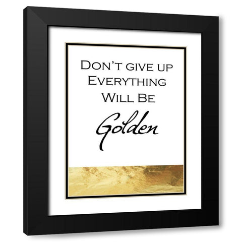 Golden Black Modern Wood Framed Art Print with Double Matting by Phillip, Jamie