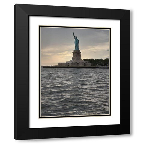 Stat 1 Black Modern Wood Framed Art Print with Double Matting by Phillip, Jamie