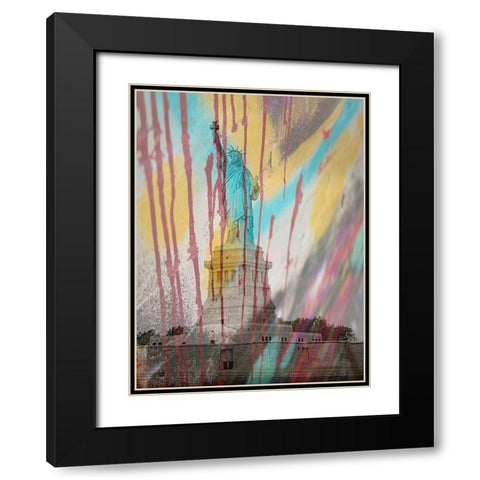 Stat 2 Black Modern Wood Framed Art Print with Double Matting by Phillip, Jamie