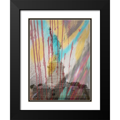 Stat 2 Black Modern Wood Framed Art Print with Double Matting by Phillip, Jamie