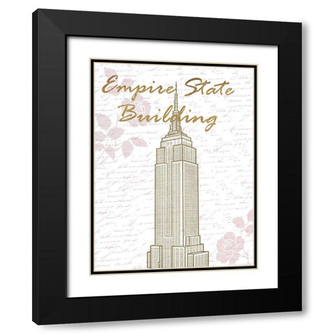 Empire NY Black Modern Wood Framed Art Print with Double Matting by Phillip, Jamie