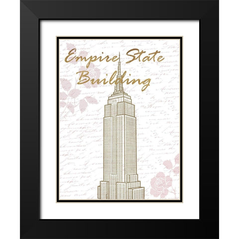 Empire NY Black Modern Wood Framed Art Print with Double Matting by Phillip, Jamie