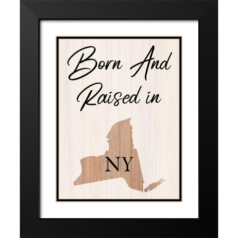 New York Black Modern Wood Framed Art Print with Double Matting by Phillip, Jamie