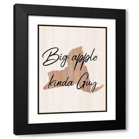 New York Guy Black Modern Wood Framed Art Print with Double Matting by Phillip, Jamie