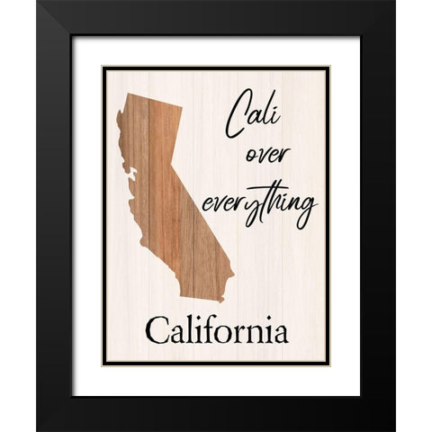 California Black Modern Wood Framed Art Print with Double Matting by Phillip, Jamie