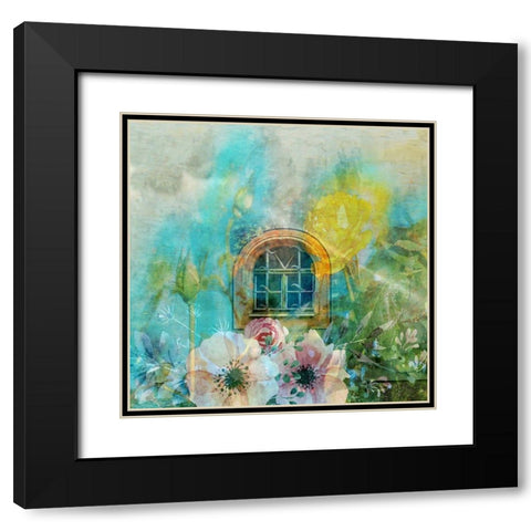 Spring Cottage Black Modern Wood Framed Art Print with Double Matting by Phillip, Jamie
