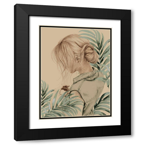 Genuine Black Modern Wood Framed Art Print with Double Matting by Urban Road