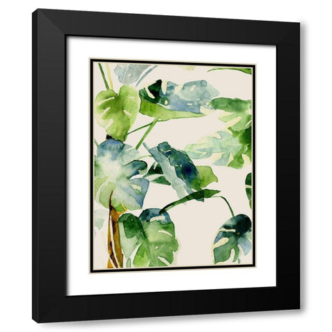 The Rainforest 1 Black Modern Wood Framed Art Print with Double Matting by Urban Road