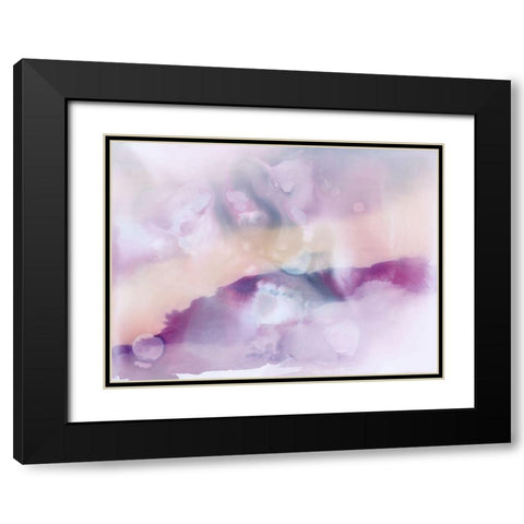 Mystique Black Modern Wood Framed Art Print with Double Matting by Urban Road