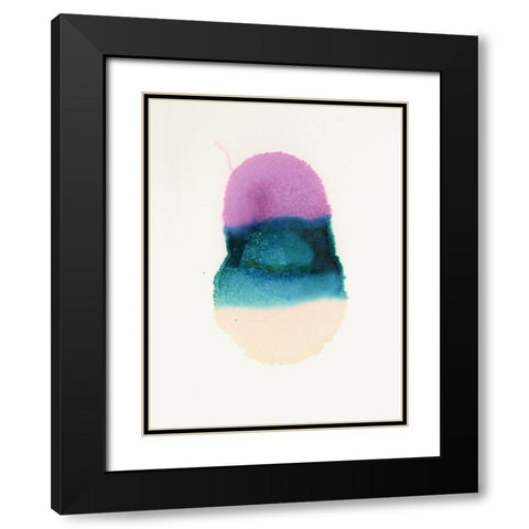 Jelly Bean Black Modern Wood Framed Art Print with Double Matting by Urban Road